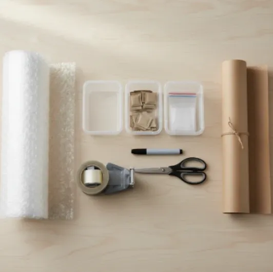 Packing supplies.